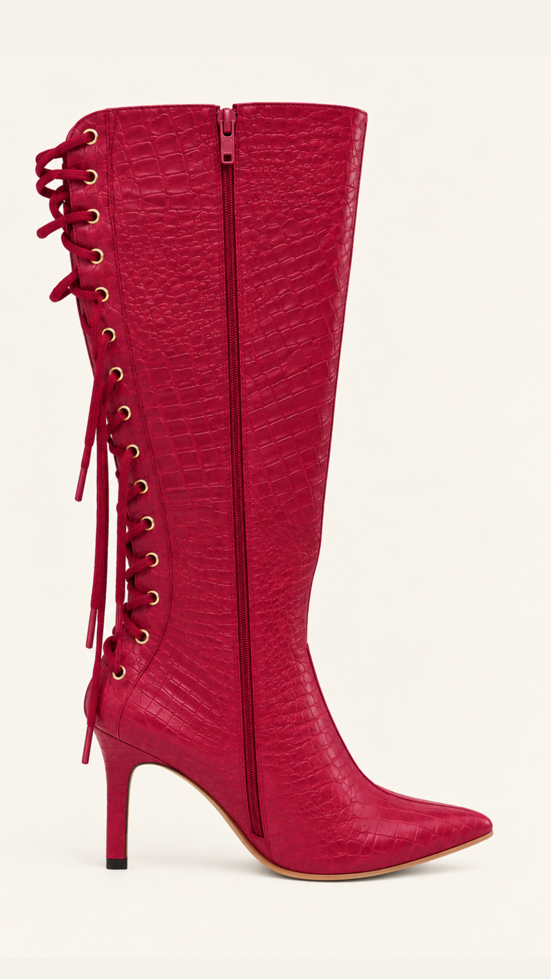BOTAS MARIA FÉLIX ROJA