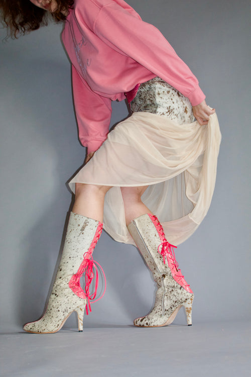 COWHIDE SKIRT