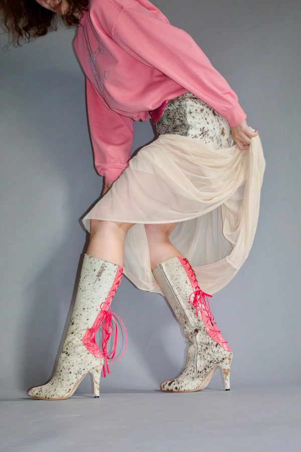 COWHIDE SKIRT alt view