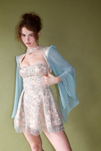 BLUE SPARKLY DRESS