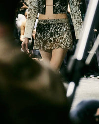 COWHIDE MINISKIRT