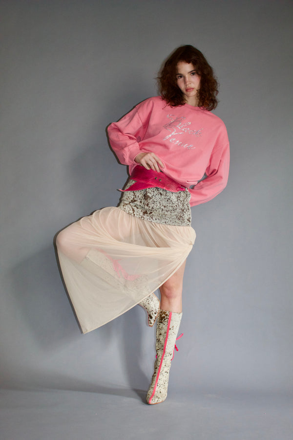 COWHIDE SKIRT