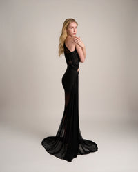 BLACK ONE MESH DRESS