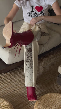 COWHIDE JEANS